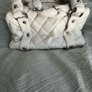 Chanel Leather Braid Bowler Bag.